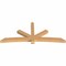 Ekena Millwork Alberta Timber Gable Bracket, Western Red Cedar, 108"W x 45"H x 5 1/2"D x 5 1/2"F, 10/12 Pitch GBW108X45X0606ALB00SWR - alternate 5